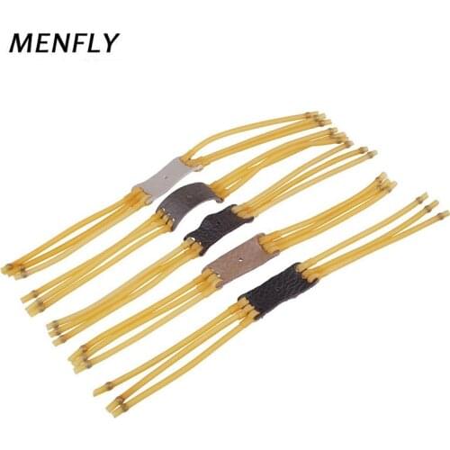 3 Cards 6 Shares Card Beads Rubber Band Set Outdoor Tools Strip Elastic Rubber Band Hunter Slingshot Catapult Hunting Rubber