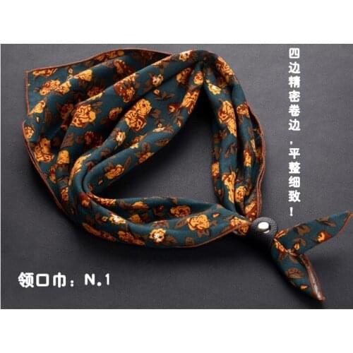 NEW 2018 Paisley Floral quare Hanky 60 CM For Man And Woman Ascot Ties Cotton Printed Quality Ascot Neck Scarf Lady Scarf