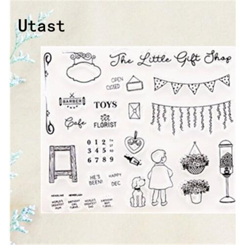 Party Toys Boy Clear Silicone Stamps /Transparent Rubber Stamp for DIY Scrapbooking /Photo Album Decorative Craft Making