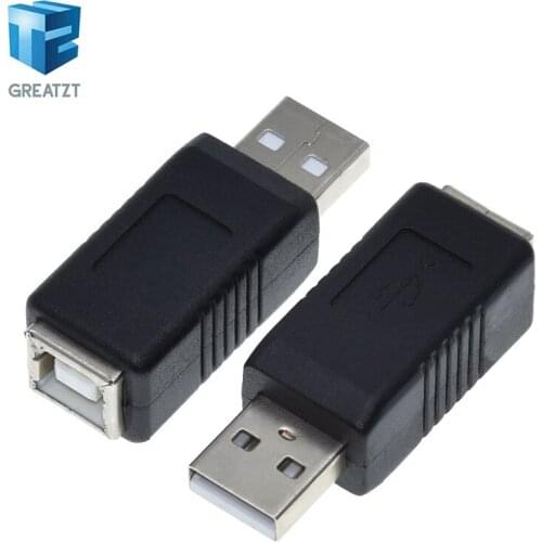 GREATZT USB 2.0 Type A Female To Printer Scanner Type B Female Adapter Adaptor Converter Connectors Accessories