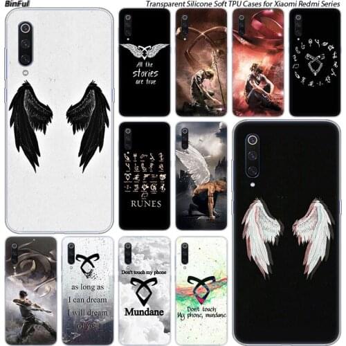 Hot Shadowhunters Silicone Case For Xiaomi Pocophone F1 9T 9 9SE 8 A2 Lite A1 A2 Mix3 Redmi K20 7A Note 4 4X 5 6 7 Pro S2 Cover
