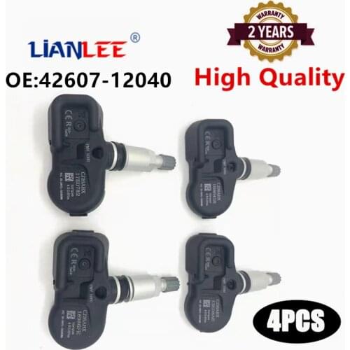 High quality 4pcs 315MHz 42607-12040 Tire Pressure Sensor Monitoring System PMV-E000 For TOYOTO AVALON CAMRY 4RUNNER COROLLA