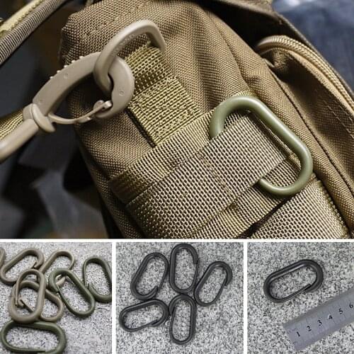 Webbing Tactical molle attach Hike OutdoorCarabiner Clip Clasp Hook Hang travel Backpack Quickdraw Snap Buckle web webdom Camp