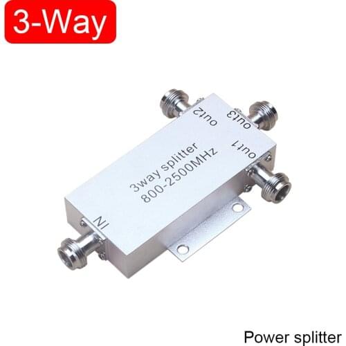 3 way Power Splitter 800-2500mhz low loss Microstrip Power Divider For GSM 3G 4G Cell Phone Signal Booster Repeater 1-3 Splitter