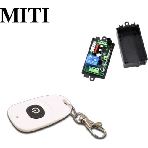 AC 110V 220V Lamp Intelligent Wiress Remote Control Switch 1CH RF Wireless Remote Control Switch System Transmitter + Receiver