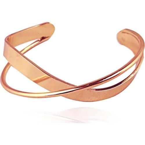 2021 Fashion Women Bangle Bracelets Unique Design X Top Cuff Bracelet Rose Gold Fashion Bracelets for Women Jewelry Bracelet