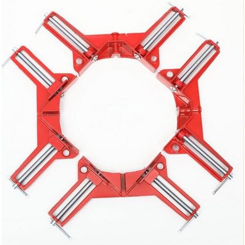 4pcs 90 degree Angle clamp carpenter picture frame glass fish tank fixed clamp aluminum alloy tool clamp