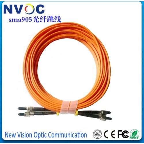 5Pcs/Lot,SMA-A LC/UPC+ B ST/UPC,MM(62.5/125) Duplex 30M,Ceramic Ferrule,PVC Jacket,3.0 mm SMA Fiber Optic Patch Cord Jumper