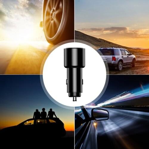 Car Electronic Car Charger 36w Metal Car Charger Dual Port Qc3.0 Car Charger Car Charger Dual Usb With LED