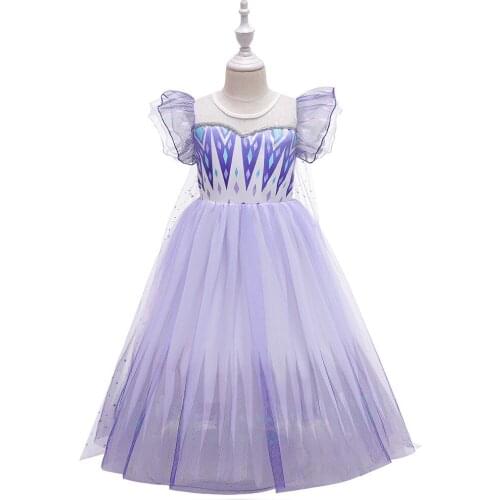 Elegant Flower Girls Dress Wedding Party Princess Dress Casual Kids Clothes Lace Long Sleeves Dress Childrens Vestidos For 3-8T