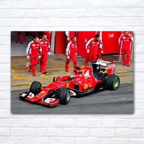F1 Racing Car Poster Canvas Cloth Fabric Print Painting for Home Decor Wall Art Picture