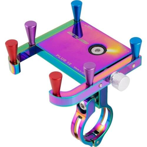 GUB PLUS 12 Rainbow Bike Phone Mount Bicycle Handlebar Cell Phone Holder Universal MTB Road Bike Accessories Smartphone Mount