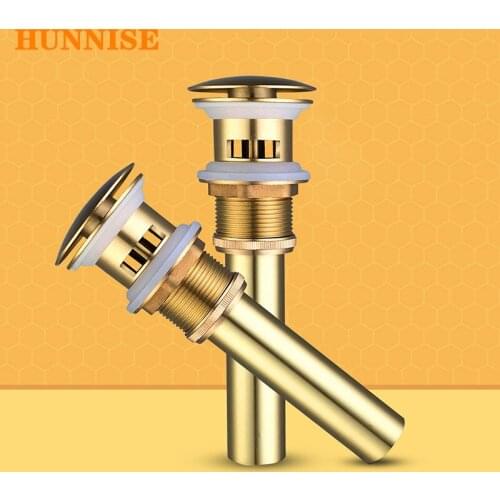 Basin Drain Quality Brass Bathroom Basin Sink Pop Up Gold Push Down Pop Up Copper Bathroom Basin Sink Drainers