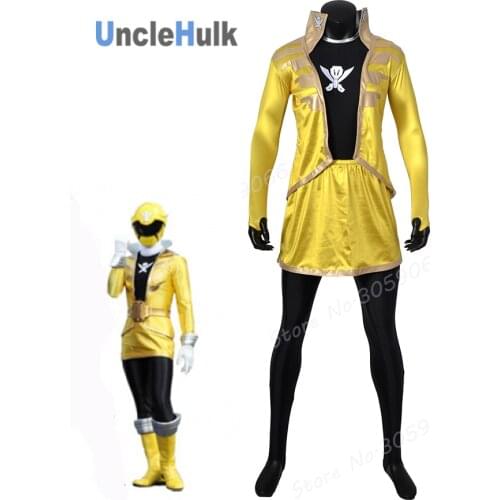 Kaizouku Sentai Gokaiger Yellow Soldier Spandex Zentai Costume | UncleHulk