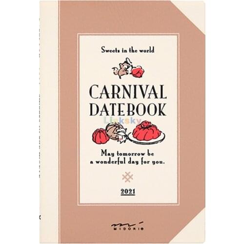 Midori 2021 pocket diary books,Weekly Planner Pocket Journal books,SNAP CASE A5 B6,Business office loose leaf notebook