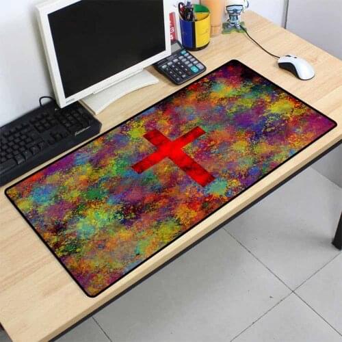 Mairuige Mousepad Cross Pattern Gaming Mouse Pad Notebook Computer Keyboard Gaming Accessories Desk Mat Gaming Desk