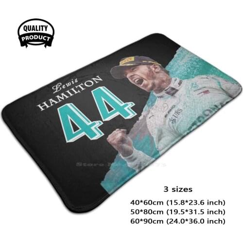 Lewis 44 - 2020 Soft House Family Anti-Slip Mat Rug Carpet Lewis World Still I Rise 44 Team Formula Formula Car 2020 Car F 1