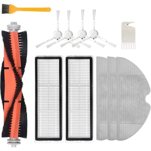 Top Sale 12Pcs for Xiaomi Dreame F9 Robot Vacuum Cleaner Main Brush Side Brush Hepa Filter Mop Cloth Accessories Parts