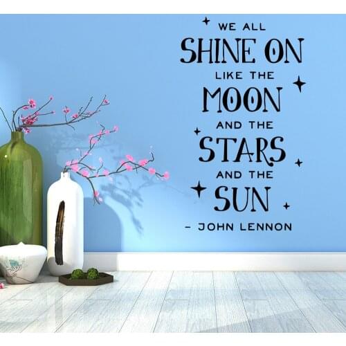 Cute Quotes Home Decor Modern Acrylic Decoration For Living Room Bedroom Decal Creative Stickers