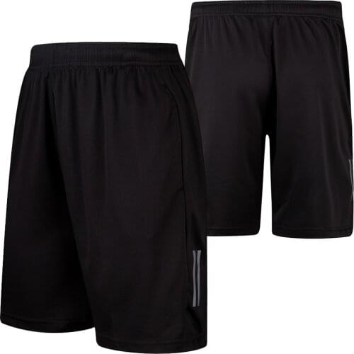 100% Polyester Mens Shorts Breathable Sweatpants For Men Fitness Running Shorts Outdoor Training Badminton Sports Black Shorts