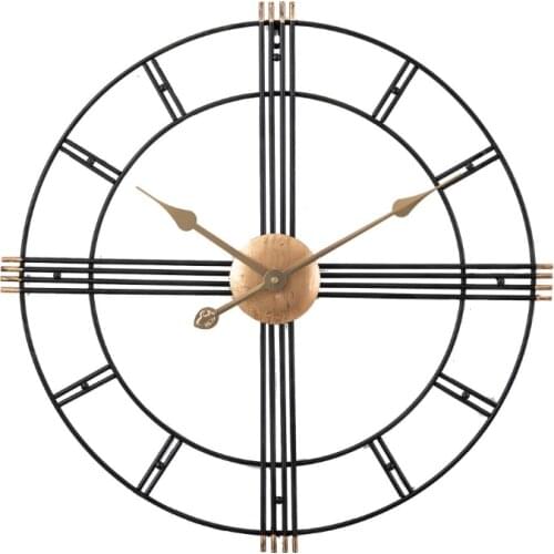 50cm Nordic wall clock modern minimalist living room iron clock creative fashion mute metal decorative clock