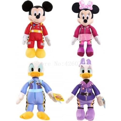New Mouse Daisy Duck Roadster Racers Plush For Girls Boys 23CM Kids Stuffed Toys Children Christmas Gifts