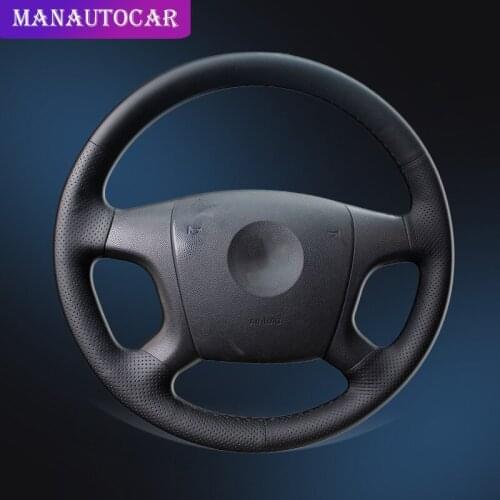 Car Braid On The Steering Wheel Cover for Old Skoda Octavia 2005-2009 Fabia 2005-2010 Auto Wheel Covers Interior Car-styling