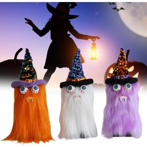 Plush Doll Toy Handmade Decorative Soft Texture Bloodsucker Faceless Dwarf Doll Kid Adult Toys Gift for Halloween