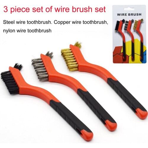 Industrial Cleaning Brush Mini Toothbrush Rust Cleaning Gap Brush Copper Wire Stainless Steel Wire Brush