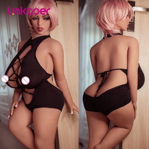 Linkooer Realistic Sex Dolls Fat Body Huge Boobs Sexy Lips Buts Vagina Anus Oral Silicone Adult Toys Anime Love Dolls