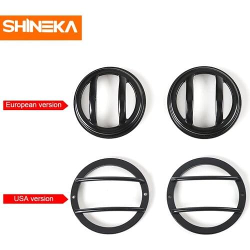 SHINEKA Car Styling Fender Flare Turn Light Cover Signal Light Guard for Jeep Wrangler JK 2007-2017