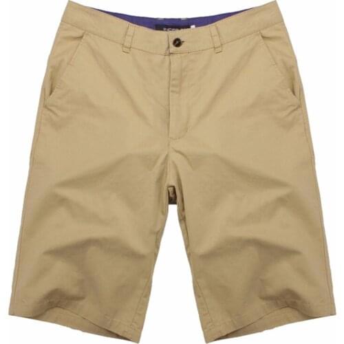 2021 Casual Summer Shorts Men Cotton Knee Length chinos shorts Vintage Casual Men Shorts bermuda masculina Big Large Size 44