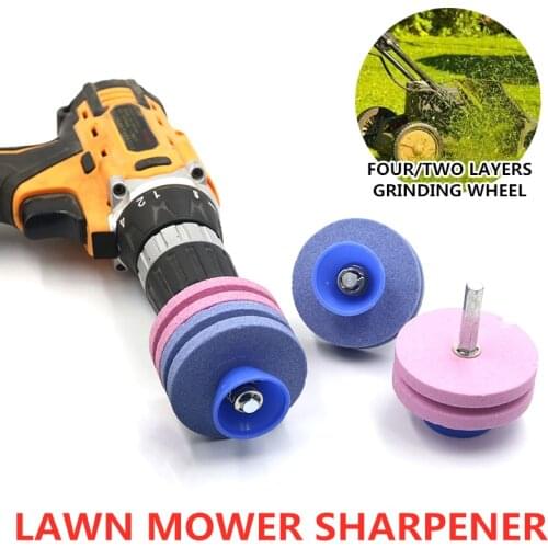 55MM Faster Lawn Mower Sharpener Lawnmower Blade Sharpener Universal Grinding Rotary Drill Universal Grinding Rotary Drill Cuts