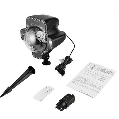 Pumpkin Shape LED Snowfall Light RF Remote Control Snowfall Projector Light Snowing Light LED Landscape Christmas Stage Light