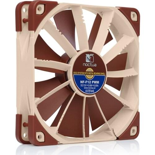 Noctua NF-F12 120mm Computer Case cooling fan 4pin PWM Quiet Radiator For Desktop case CPU air coolers high quality cooling fan
