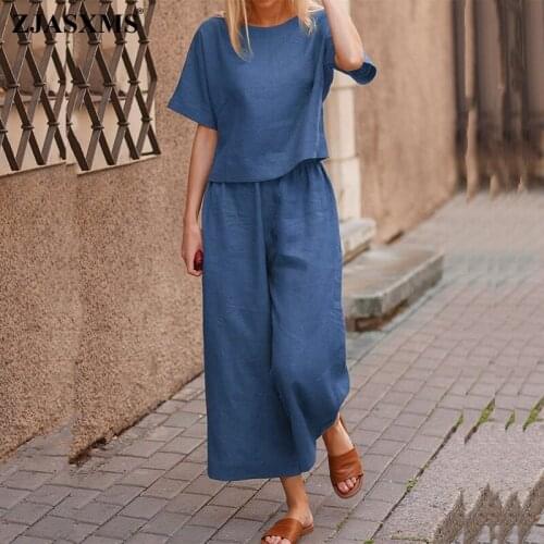 Spring Two Piece Cotton Linen Women Sets Elegant O Neck Top Shirt and Drawstring Casual Outfits Vintage Pocket Harajuku Suits