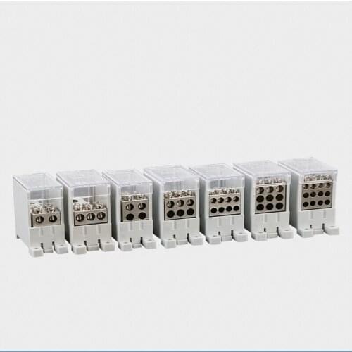 1pcs Branch box guide rail type junction box wire splitter multi-functional one point two switch terminals