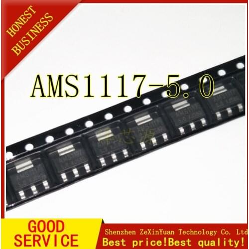 100PCS/LOT AMS1117-5.0 AMS1117 5.0V 1A SOT-223 Voltage Regulato new