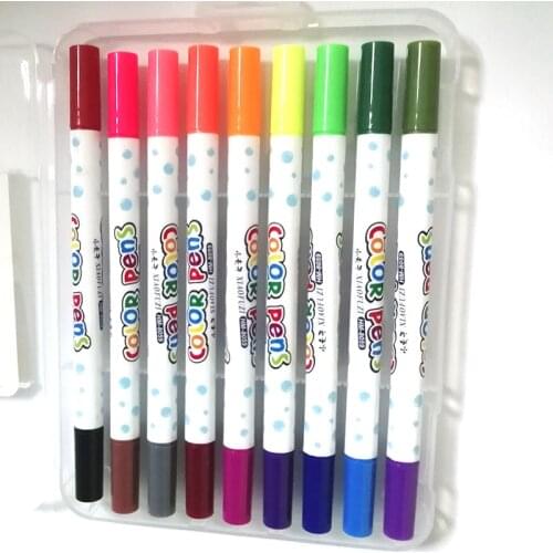 12/18/24Colors/box Washable Watercolor Pens Marker Painting Drawing Double Watercolor Pens Color Art School Supplies