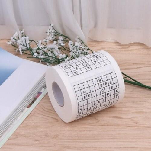 2021 New Durable Sudoku Su Printed Tissue Paper Toilet Roll Paper Good Puzzle Game