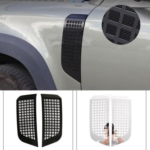 For Land rover Defender 110 90 2020-22 Accessories Car Front Door Fender Side Vent Nozzle Cover Trim Style Air Inlet Protection