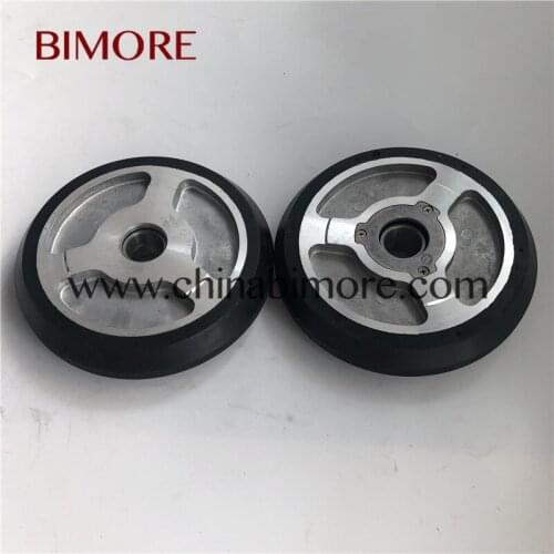 BIMORE 125x27x6mm Elevator guide shoe roller OD:125 Thickness:27 Lift wheel