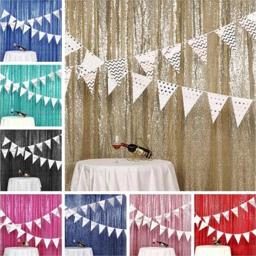 Sequin Wedding Wall Glitter Backdrop Curtain Stage Background Photo Booth For Party Event Decoration