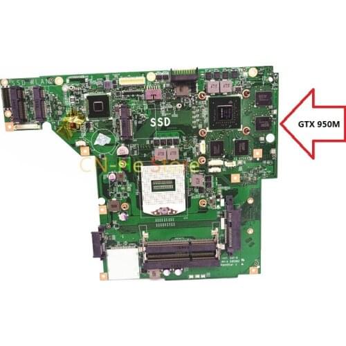 JOUTNDLN FOR MSI GE70 MS-1757 Laptop motherboard MS-17571 VER 1.1 DDR3 W/ GTX850M GPU