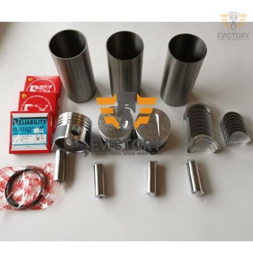 For MITSUBISHI S3L-2 S3L2 overhaul rebuild kit crankshaft bearing gasket piston liner