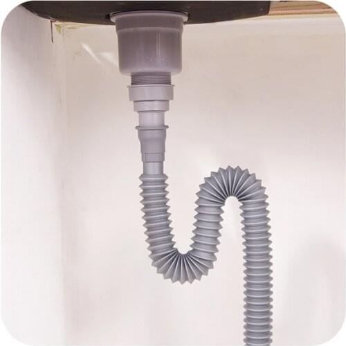 PVC Drain Hose Retractable Basin Under The Water Pipe Drain Lengthening Deodorant Telescopic Washbasin Pipe Kitchen Drain Faucet