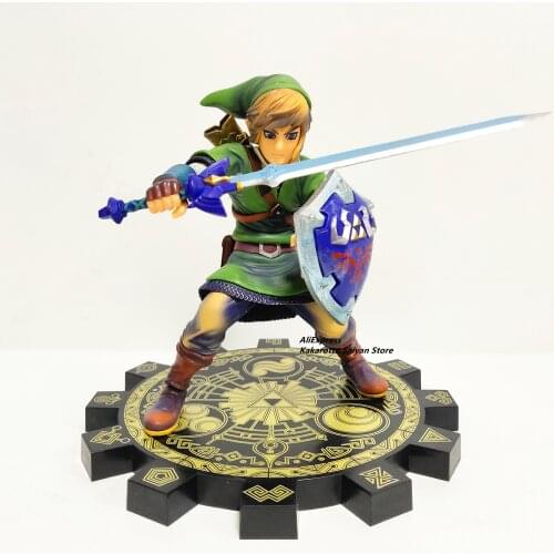 Bandai The Legend of Zelda Skyward Sword PVC Action Figure 1/7 Anime Game Toy Zelda Link Figurine Collectible Model Toy