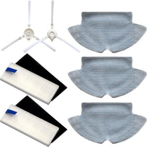 S6 Robot Mop Cloth Hepa Filter for 360 S6 Robot Vacuum Cleaner Main Brush Side Brush Spare Parts Replacement