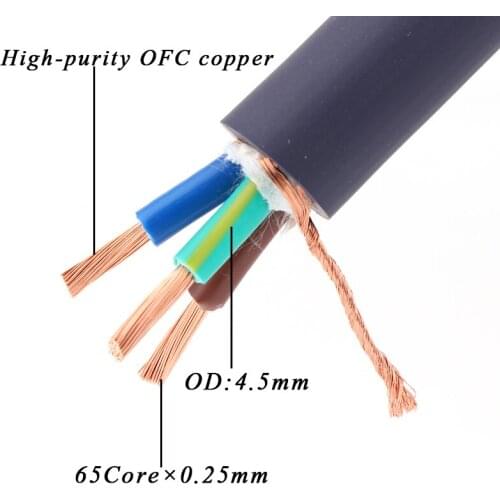 Hifi per meter Bulk power wire Pure copper power cable for DIY audiophile amplifier CD Player Power cable
