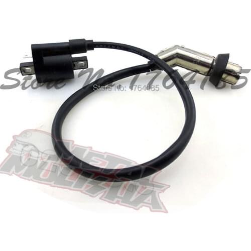 Ignition Coil with Elbow & Shield for CG 125cc-250cc ATV, Dirt Bike & Go Kart